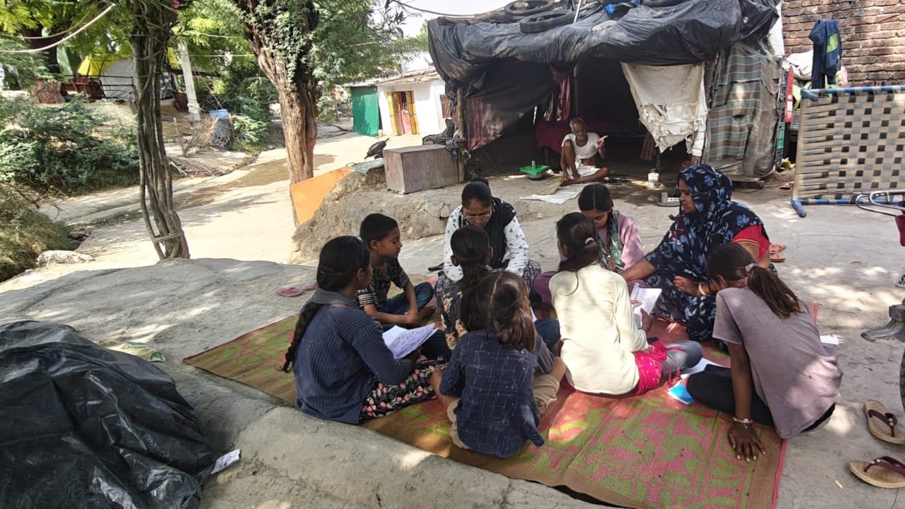 Conducting Mind Spark classes with children in the community