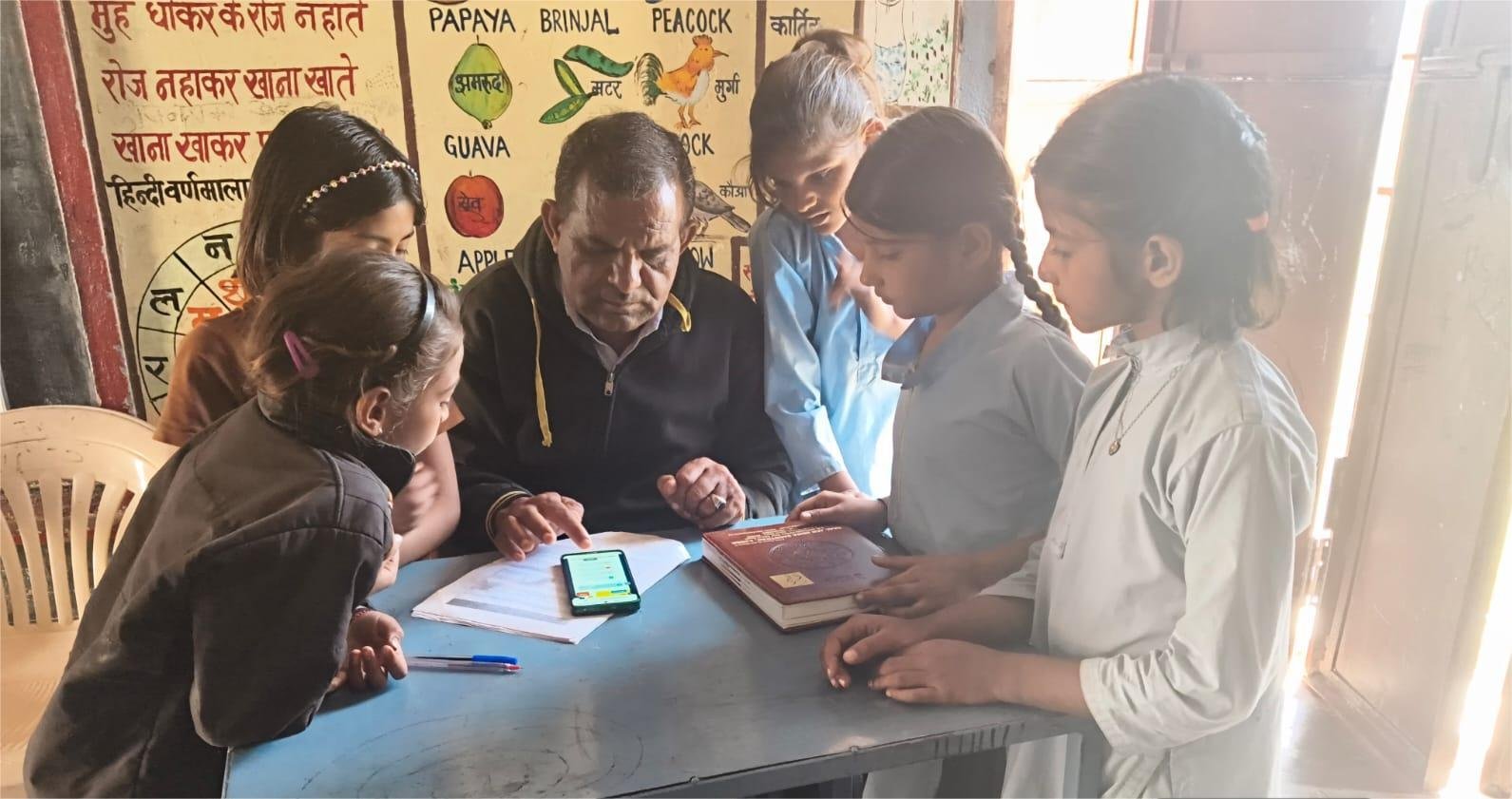 Conducting Mind Spark classes with children in government schools